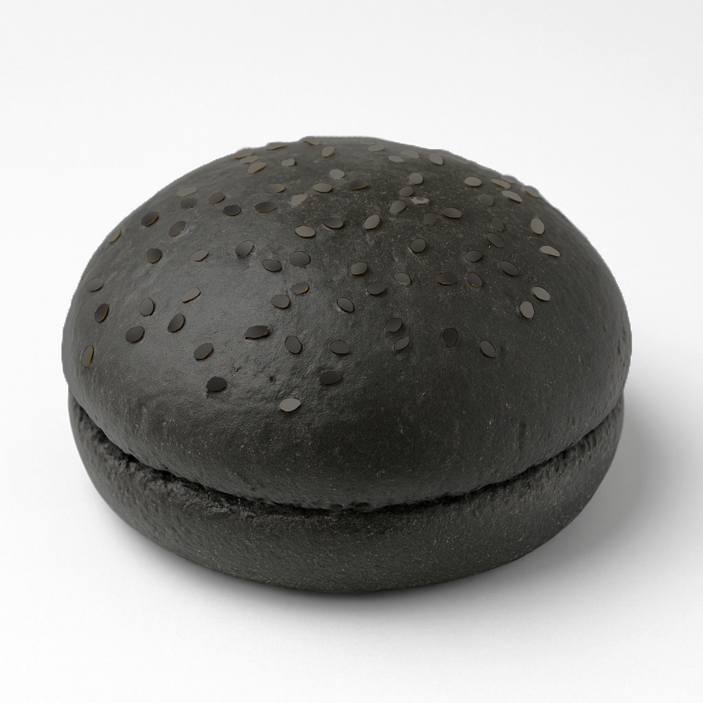 Pane nero da hamburger